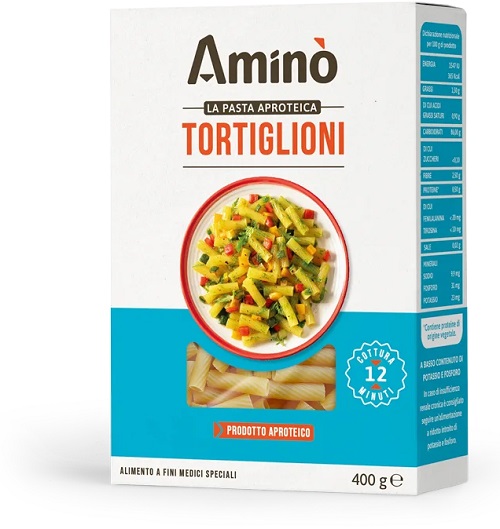 AMINO' TORTIGLIONI APROTEICI 400 G - Farmacia De Pasquale