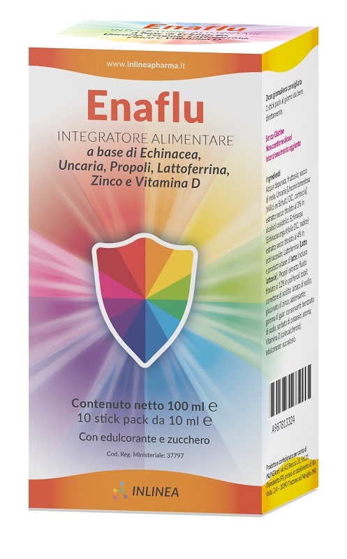 ENAFLU 10 STICKPACK 10 ML SENZA GLUTINE CON EDULCORANTE - Farmacia De Pasquale