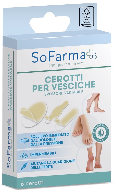 CEROTTO VESCICA ASSORTITI 6 PEZZI SOFARMAPIU' - Farmacia De Pasquale