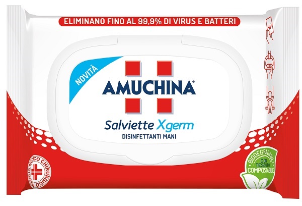 AMUCHINA XGERM SALVIETTINE MANI 20 PEZZI - Farmacia De Pasquale