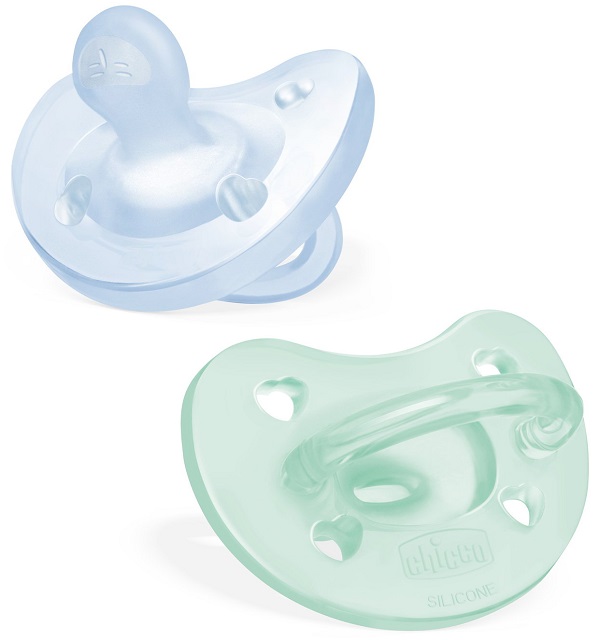 CHICCO GOMMOTTO SILICONE AZZURRO 2-6 MESI 2 PEZZI - Farmacia De Pasquale
