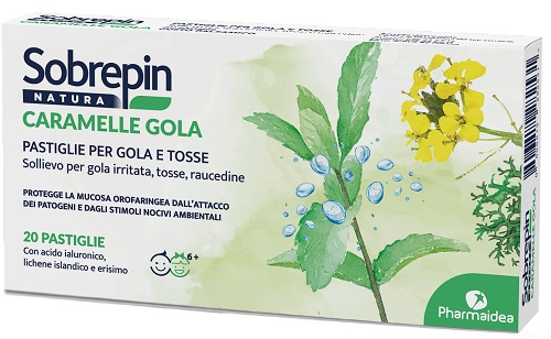 SOBREPIN NATURA CARAMELLA GOLA 20 PASTIGLIE - Farmacia De Pasquale