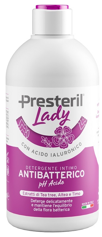 LADY PRESTERIL DETERGENTE INTIMO ANTIBATTERICO/PH ACIDO 500  ML - Farmacia De Pasquale