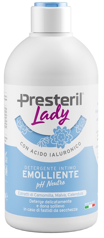 LADY PRESTERIL DETERGENTE INTIMO EMOLLIENTE/PH NEUTRO 500 M L - Farmacia De Pasquale
