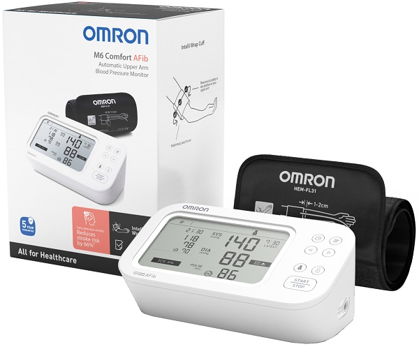 SFIGMOMANOMETRO DA BRACCIO OMRON M6 COMFORT AFIB - Farmacia De Pasquale