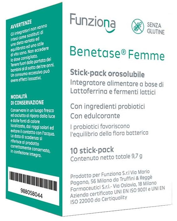 BENETASE FEMME 10 STICK PACK - Farmacia De Pasquale