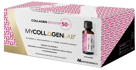 MYCOLLAGENLAB COLLAGEN BOOSTER 50+ 14 FLACONI CON EDULCORANTE SENZA GLUTINE E LATTOSIO - Farmacia De Pasquale
