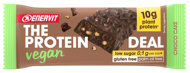 ENERVIT PROTEIN DEAL CHOCO CAKE VEGAN 40 G - Farmacia De Pasquale