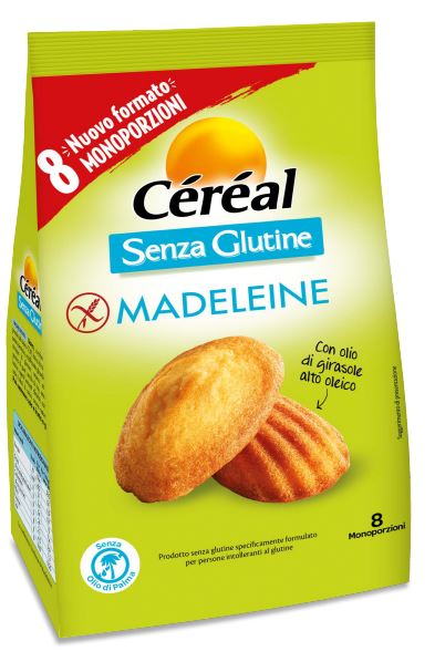 CEREAL MADELEINE SENZA GLUTINE 8 PEZZI DA 28,5 G - Farmacia De Pasquale