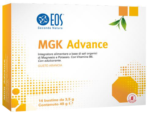 EOS MGK ADVANCE 14 BUSTINE DA 3,5 G GUSTO ARANCIA CON EDULCORANTE SENZA GLUTINE - Farmacia De Pasquale