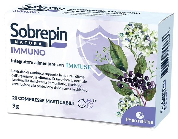 SOBREPIN NATURA IMMUNO 20 COMPRESSE MASTICABILI - Farmacia De Pasquale