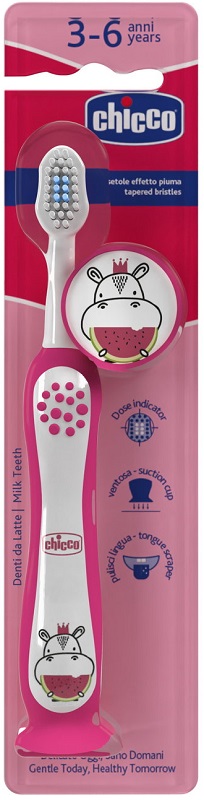 CHICCO SPAZZOLINO 3-6 YEARS ROSA - Farmacia De Pasquale