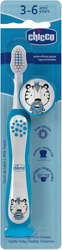 CHICCO SPAZZOLINO 3-6 YEARS AZZURRO - Farmacia De Pasquale
