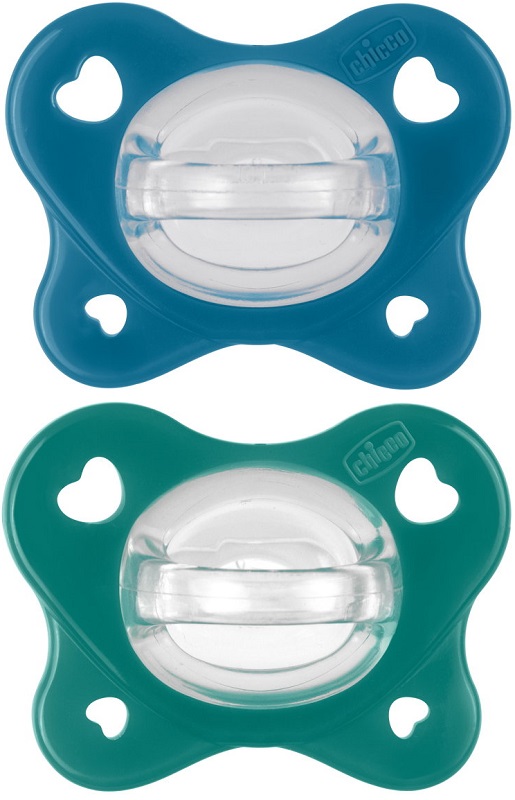 CHICCO DUAL SOFT SUCCHIETTO AZZURRO 16-36 MESI 2 PEZZI - Farmacia De Pasquale