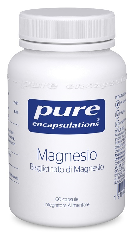 PURE ENCAPSULATIONS MAGNESIO BISGLICINATO 60 CAPSULE - Farmacia De Pasquale
