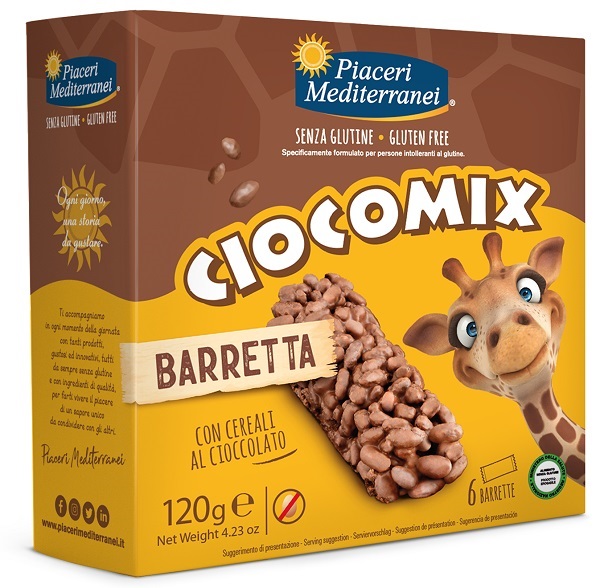 PIACERI MEDITERRANEI CIOCOMIX BARRETTA 6 PEZZI DA 20 G - Farmacia De Pasquale