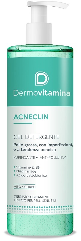 DERMOVITAMINA ACNECLIN GEL DETERGENTE 400 ML - Farmacia De Pasquale