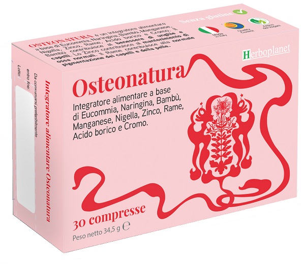 OSTEONATURA 30 COMPRESSE SENZA GLUTINE - Farmacia De Pasquale
