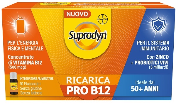 SUPRADYN RICARICA PRO B12 10 FLACONCINI - Farmacia De Pasquale