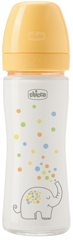 CHICCO BIBERON PERFECT GLASS UNISEX SILICONE DA 240 ML - Farmacia De Pasquale