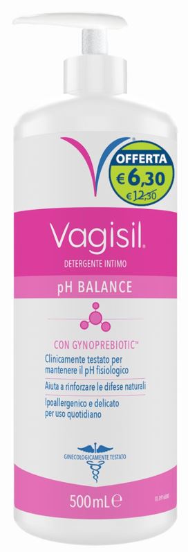 VAGISIL DETERGENTE PH BALANCE 500 ML OFFERTA SPECIALE - Farmacia De Pasquale