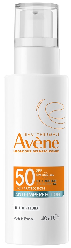 EAU THERMALE AVENE SOLARE FLUIDO ANTI-IMPERFEZIONI SPF50 40 ML - Farmacia De Pasquale