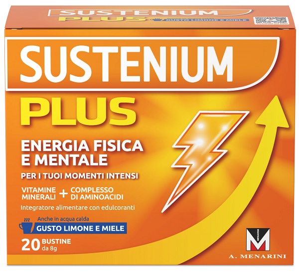 SUSTENIUM PLUS LIMONE E MIELE 20 BUSTINE DA 8 G - Farmacia De Pasquale