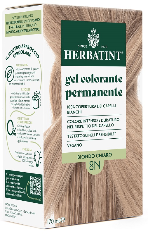 HERBATINT 8N BIONDO CHIARO 170 ML - Farmacia De Pasquale