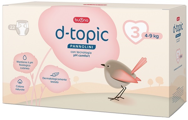 D-TOPIC PANNOLINI TAGLIA 3 22 PEZZI - Farmacia De Pasquale
