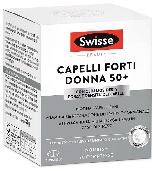 SWISSE CAPELLI FORTI DONNA 50+ 30 COMPRESSE - Farmacia De Pasquale
