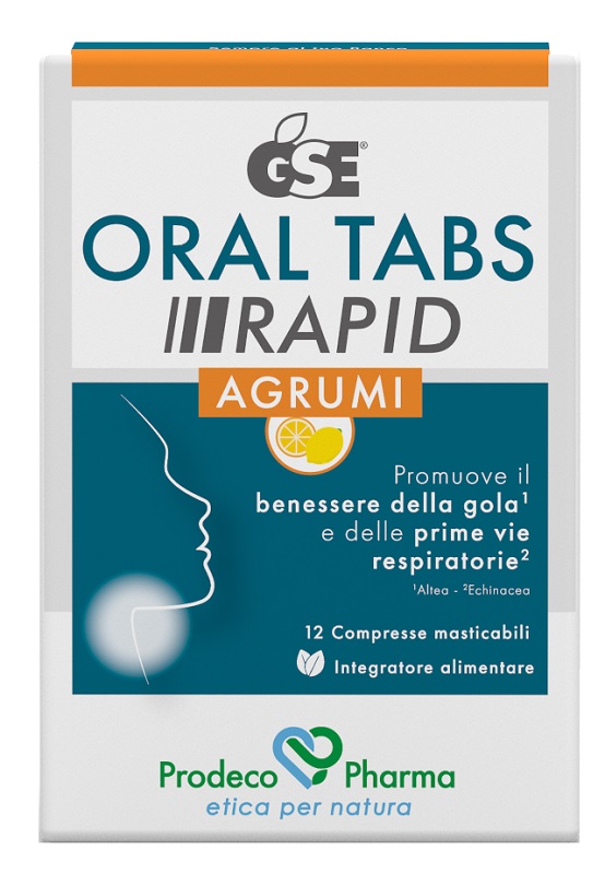 GSE ORAL TABS RAPID AGRUMI 12 COMPRESSE MASTICABILI - Farmacia De Pasquale