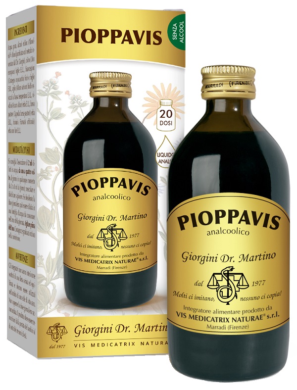 PIOPPAVIS LIQUIDO ANALCOOLICO 200 ML - Farmacia De Pasquale