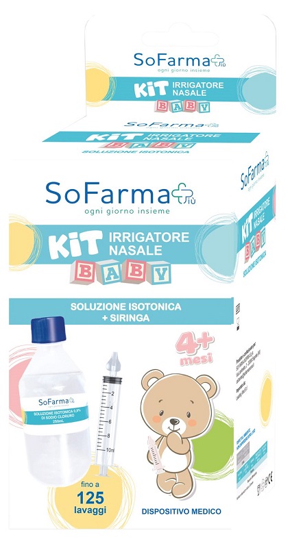 KIT IRRIGATORE NASALE BABY SOFARMAPIU' - Farmacia De Pasquale