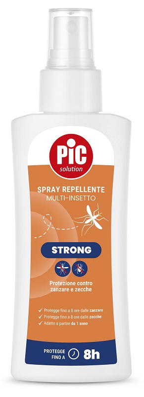 PIC SOLUTION SPRAY REPELLENTE MULTI-INSETTO STRONG 100 ML - Farmacia De Pasquale