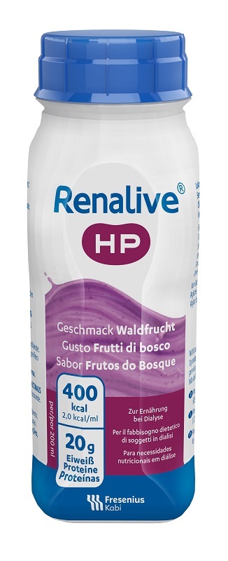 RENALIVE HP GUSTO FRUTTI DI BOSCO 4 FLACONI DA 200 ML SENZA GLUTINE - Farmacia De Pasquale