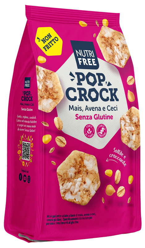 NUTRIFREE POP CROCK MAIS AVENA E CECI 60 G - Farmacia De Pasquale
