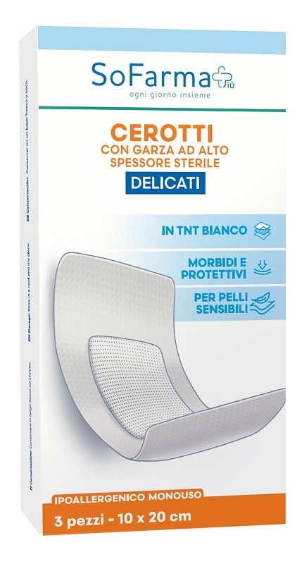 CEROTTO DELICATO 10X30 CM 3 PEZZI SOFARMA - Farmacia De Pasquale