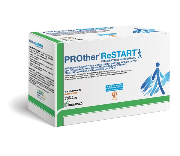 PROTHER RESTART 28 BUSTINE AGRUMI CON EDULCORANTE SENZA GLUTINE - Farmacia De Pasquale