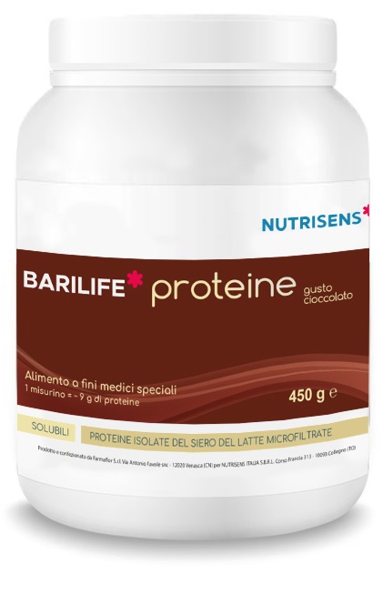 BARILIFE PROTEINE CIOCCOLATO 450 G SENZA GLUTINE - Farmacia De Pasquale