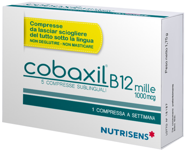 COBAXIL B12 MILLE 5 COMPRESSE SUBLINGUALI DA 0,35 G SENZA GLUTINE - Farmacia De Pasquale