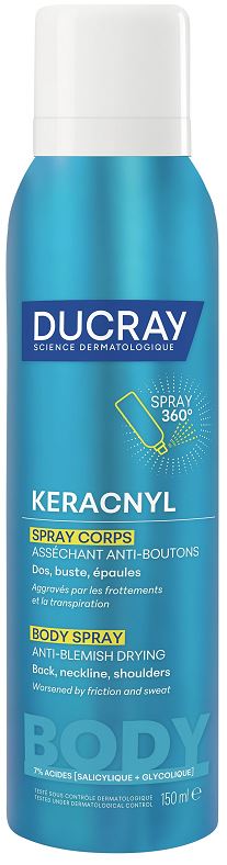 KERACNYL SPRAY CORPO DISSECCANTE ANTI-IMPERFEZIONI 150 ML - Farmacia De Pasquale