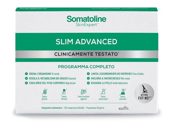 SOMATOLINE SLIM ADVANCED 120 COMPRESSE SENZA GLUTINE SENZA LATTOSIO - Farmacia De Pasquale