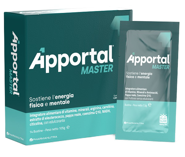 APPORTAL MASTER 14 BUSTINE DA 7,5 G CON EDULCORANTE GUSTO ARANCIA E PASSION FRUIT SENZA GLUTINE SENZA LATTOSIO - Farmacia De Pasquale