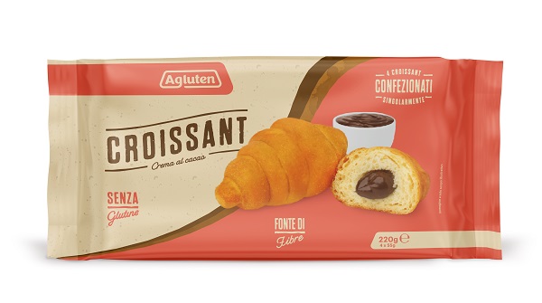 AGLUTEN CROISSANT CREMA CACAO 4 PEZZI DA 55 G - Farmacia De Pasquale