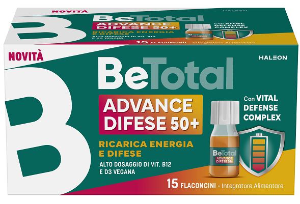 BETOTAL ADVANCE DIFESE 50+ 15 FLACONCINI DA 7 ML AROMA NATURALE ARANCIA CON EDULCORANTI SENZA ZUCCHERI SENZA GLUTINE NATURALMENTE PRIVO DI LATTOSIO - Farmacia De Pasquale