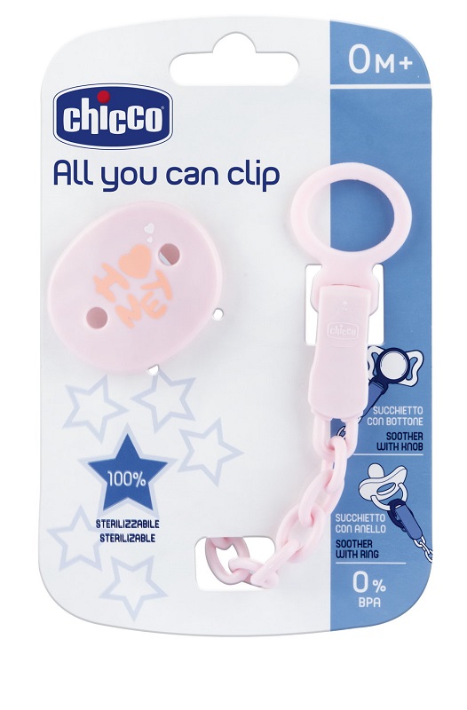 CHICCO CLIP UNIVERSALE ROSA - Farmacia De Pasquale