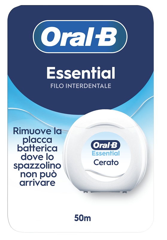 ORALB ESSENTIAL FILO CERATO INTERDENTALE 50 METRI - Farmacia De Pasquale