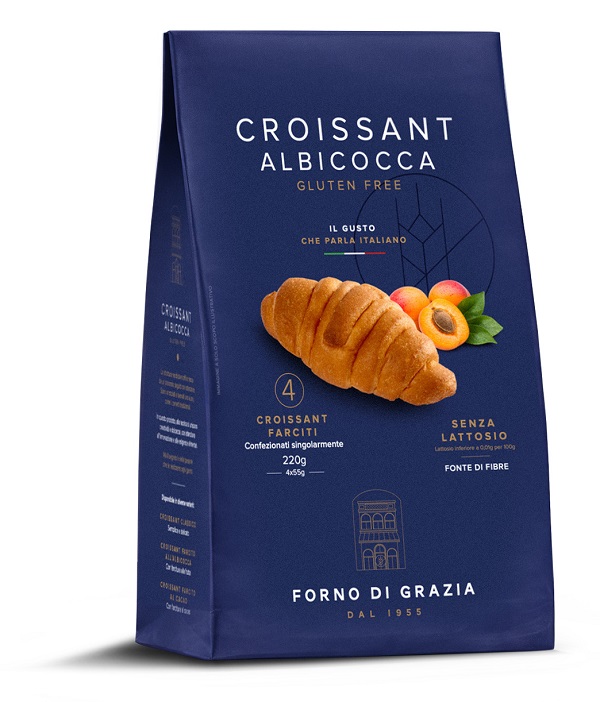 FDG CROISSANT ALBICOCCA 4 PEZZI DA 55 G - Farmacia De Pasquale