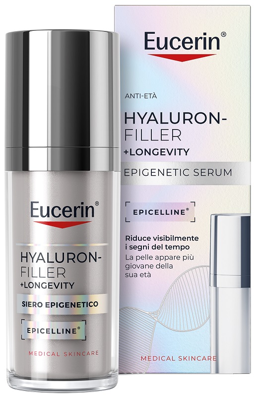 EUCERIN HYALURON FILLER +LONGEVITY SIERO EPIGENETICO 30 ML - Farmacia De Pasquale