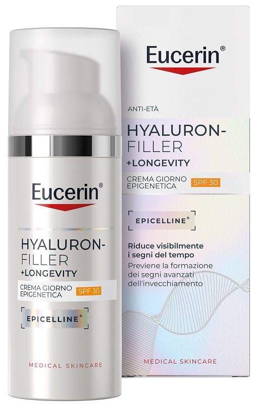 EUCERIN HYALURON FILLER +LONGEVITY CREMA GIORNO EPIGENETICA SPF30 50 ML - Farmacia De Pasquale